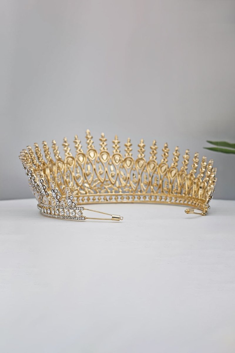 Silver Tall Wedding Tiara