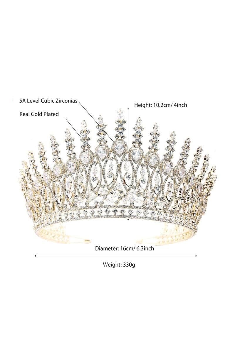 Silver Tall Wedding Tiara