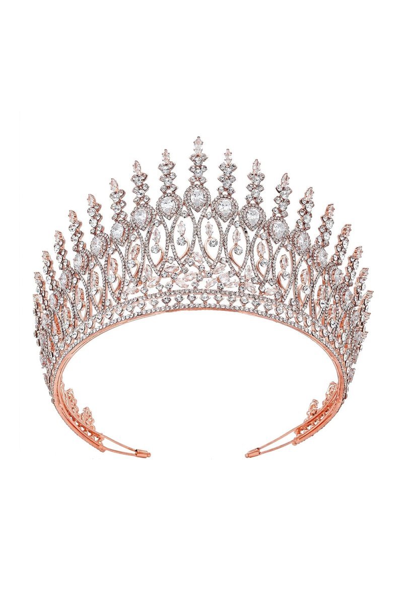 Silver Tall Wedding Tiara - BOLODOO