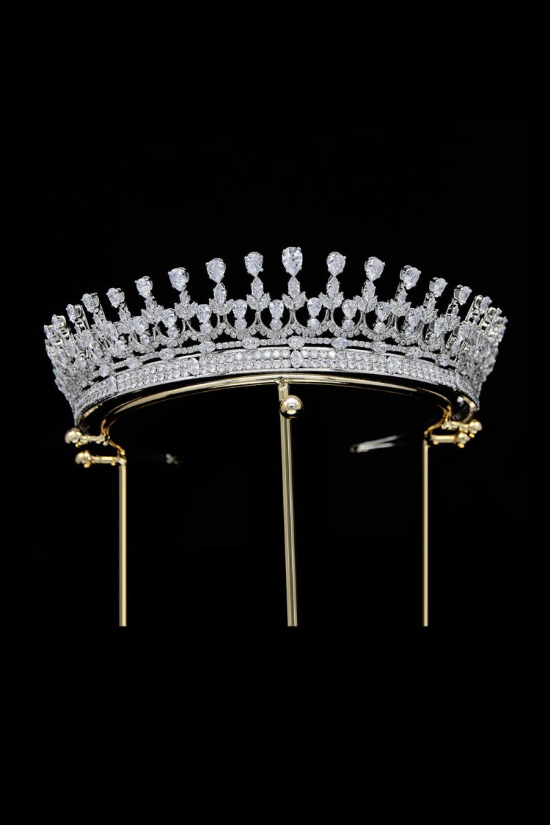 Silver Zirconia Wedding Tiara