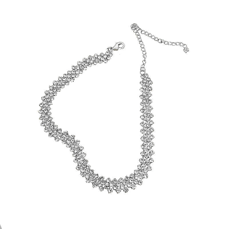 Simple Diamond Choker Necklace - BOLODOO