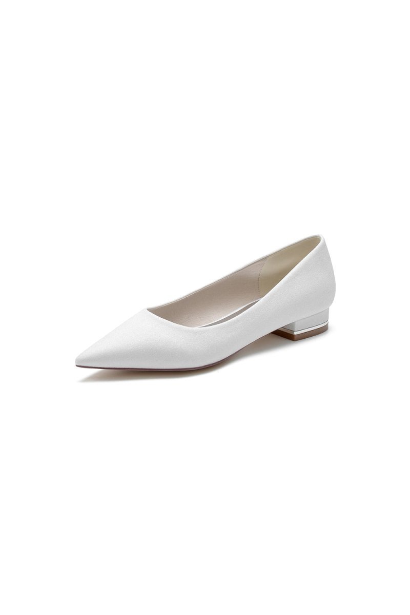 Simple Sequin Pointed Toe Flats - BOLODOO