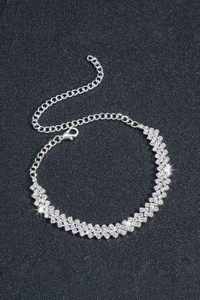 Simple Shining Crystal Tennis Bracelet