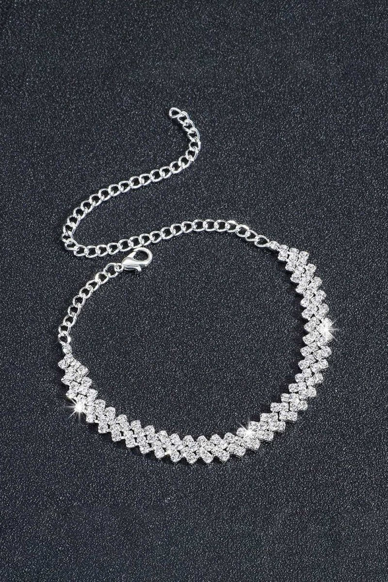 Simple Shining Crystal Tennis Bracelet