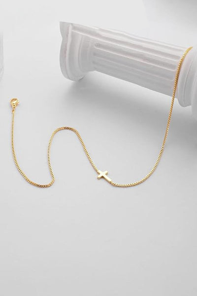 Small Cross Pendant Necklace