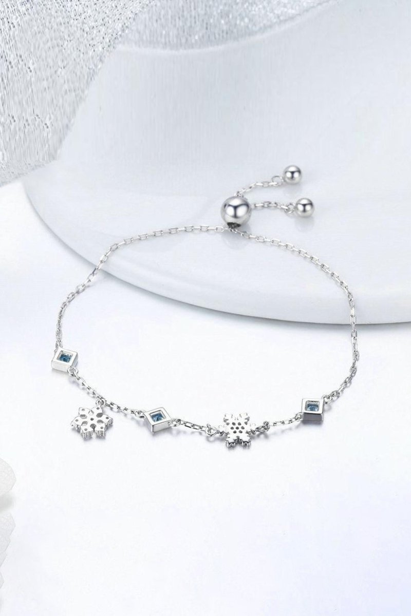Snowflower Bolo Bracelet Bridesmaid Gift
