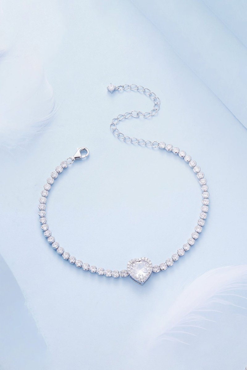Sparkling Heart Bracelet