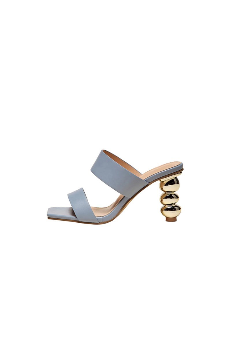 Square Toe Shaped Gourd High Heels