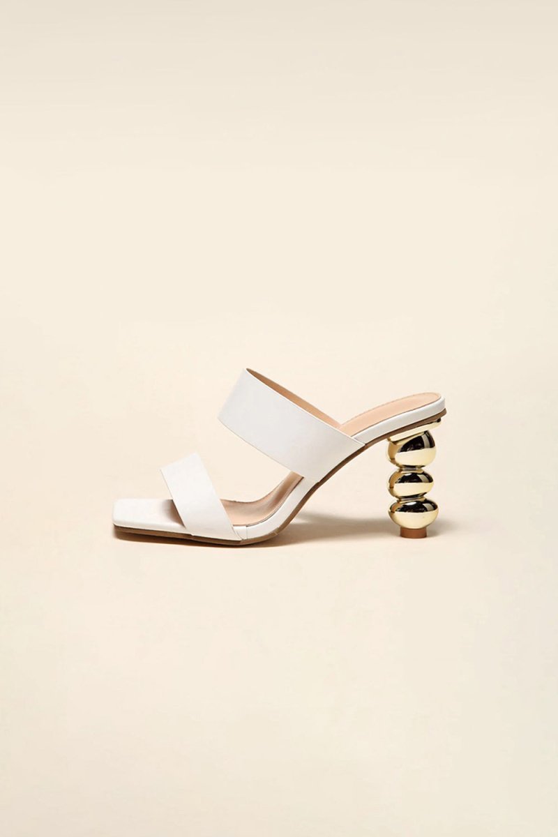 Square Toe Shaped Gourd High Heels