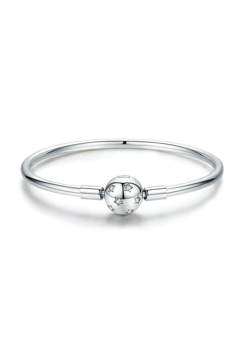 Star Bangle Bracelet In Sterling Silver - BOLODOO