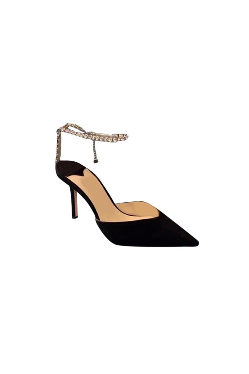 Off White Stiletto Ankle High Heel Sandals - BOLODOO