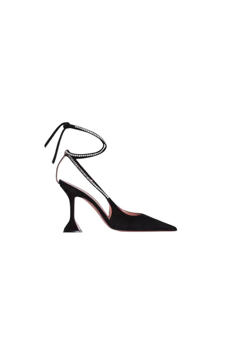 White Lace Up High Heel Sandals