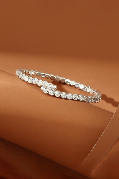 Silver Strencth Round Cuff Tennis Bracelets - BOLODOO