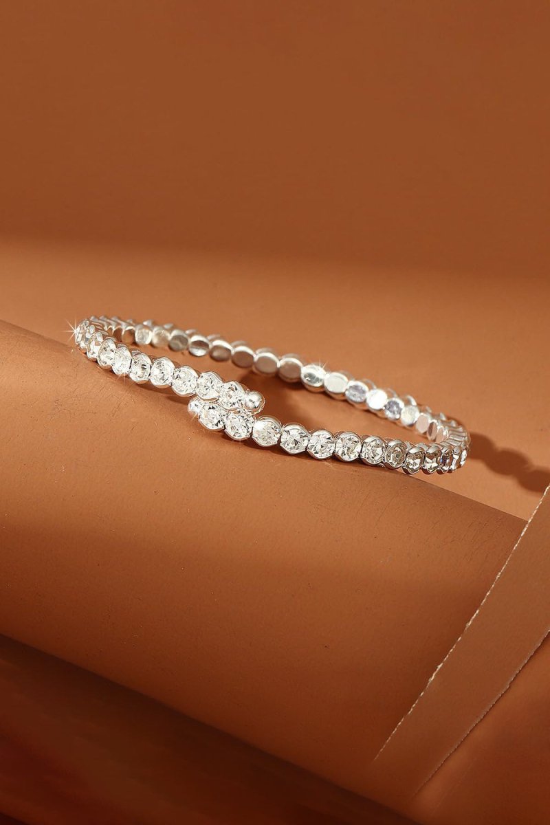 Silver Strencth Round Cuff Tennis Bracelets - BOLODOO